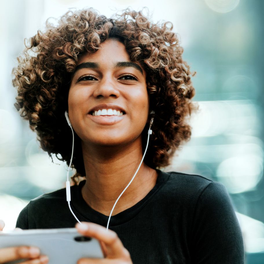 Christlife woman watching phone